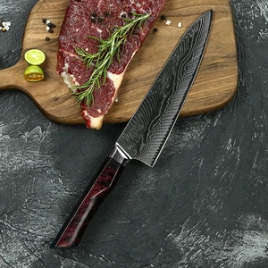 Couteau de chef ambidextre fait main en acier Damas japonais personnalisé en gros, compatible lave-vaisselle, meilleurs couteaux de cuisine, tranchant fixe - Product Image 5