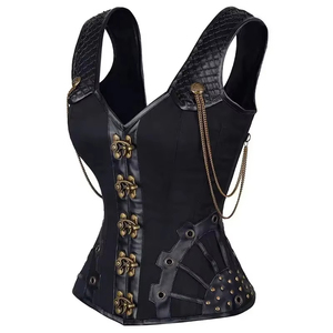 New Top Trending <b>Women's</b> Stylish Design Leather <b>Corset</b> Custom All-Color Fitness Wear Breathable <b>Corset</b> With OEM Service - Product Image 5