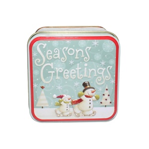 Wholesale Jinko <b>Tins</b> JK HOLIDAY60 Tinplate Square Metal Containers Christmas Storage for Cosmetics Food <b>Tea</b> Custom Logo Printing - Product Image 1