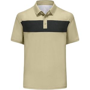 เสื้อโปโลลำลองแห้งเร็วสำหรับผู้ชายใส่ฤดูร้อนผ้าถักแขนสั้นพิมพ์ลายโลโก้เรียบง่ายมีสไตล์ไม่ซ้ำใคร - Product Image 5