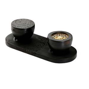 Quemador de incienso árabe para bujoor, madera, mabkhar con arte islámico, decoración del hogar de Vietnam, venta al por mayor - Product Image 6