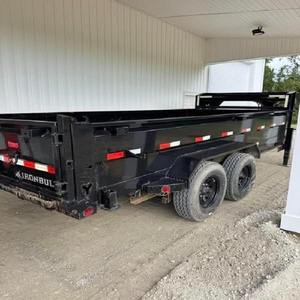 Remolque pequeño de utilidad agrícola duradero para tractor agrícola Remolque de volquete montado en un solo eje de alta capacidad Calidad Premium - Product Image 4