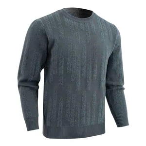 Classique tricoté hommes pull pull doux laine mélangée slim fit chaud à manches longues mode décontracté hiver pull - Product Image 6