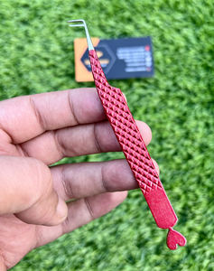 Pinces à épiler professionnelles en acier inoxydable antistatiques pour extensions de cils, 10 mm, pointe lisse, option de logo personnalisé, outil de maquillage pour le volume - Product Image 1