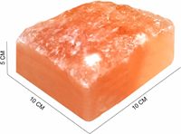 Tuile de sel rose de l'Himalaya d'un côté naturel, carreaux de brique de sel de l'Himalaya, carrelage de salle de spa de sel de l'Himalaya d'un côté naturel