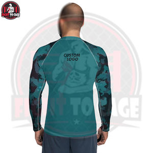 Rashguard de MMA Cómodo y de Primera Calidad, Diferentes Colores, Secado Rápido, Manga Larga, Tela de Poliéster/Spandex/Nylon de 220g para Lucha - Product Image 4