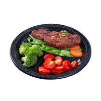 Groothandel Custom Take Away Food Container Wegwerp Eco-Vriendelijke 8 Inch Mfpp Plaat Magnetron Plastic Fruit Lade Voor Feest