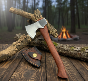 Hacha Industrial Multifuncional Tipo Tomahawk con Mango de Acero y Hoja de Acero con Alto Contenido de Carbono para Campismo y Montañismo - Product Image 5
