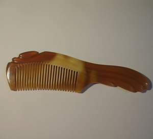 หวีฮอร์นแฮนด์เมดแบบสั่งทำตามธรรมชาติหวีซี่ละเอียดและกว้างหวีเขาควายทำมือสำหรับจัดแต่งทรงผม - Product Image 2