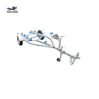 Remorque pour bateau en aluminium Three Horses, 4,5 tonnes, simple/double essieu, pour bateau à pagaies