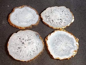 Juego de Posavasos de Ágata Natural de la Mejor Calidad con Patrones Únicos para una Decoración Elegante de Mesa y Hogar Disponible al Mejor Precio - Product Image 5