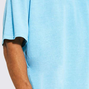 Ensemble de 2 pièces de haute qualité avec impression numérique à manches courtes et logo personnalisé pour hommes, été polyester/coton respirant et décontracté - Product Image 4