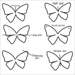 Cuentas de forma de mariposa de cuarzo ahumado, piedras preciosas sueltas naturales, tallas talladas a mano para hacer joyas, collar, pulsera, pendientes - Product Image 4