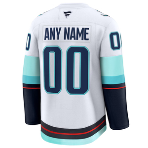 เสื้อกีฬาฮอกกี้สีน้ำเงินอมเขียวสำหรับผู้ชายเสื้อกีฬาแขนยาวแบบเย็บติดน้ำหนักเบาระบายอากาศได้ดี - Product Image 4