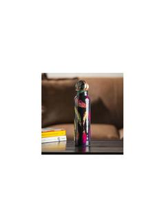 Bouteille florale en cuivre émaillé avec peinture artisanale et bienfaits naturels conçue pour une eau propre et un équilibre corporel - Product Image 2