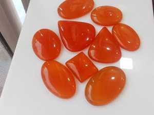 Nouveaux bijoux pour femmes en ligne avec pierre précieuse naturelle de cornaline de haute qualité, cabochon lisse en forme de poire, pierres précieuses - Product Image 3