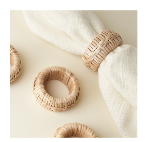 Porte-ronds de serviette pas cher prix rond de serviette en rotin naturel lot de 4 pièces tailles personnalisées fait à la main prix de gros - Product Image 4