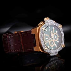 Montre mécanique de luxe en moissanite, testeur de diamants, montre sertie de diamants, montre pour homme en acier inoxydable, lunette de montre de rappeur, diamant VVS pour homme - Product Image 5