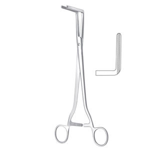 Instrument chirurgical en acier inoxydable de qualité Wertheim Atrauma pince vaginale 25 cm de long pince à angle droit par HEXA CARE - Product Image 3