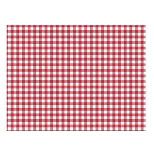 ผ้าปูโต๊ะผ้ากันน้ำ QD-Tex ลายตารางแดง 140 ซม. (ดินเท็กซ์ 83512) - Product Image 1