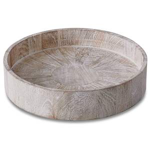 Cuenco de madera decorativo tallado con bordes detallados, vajilla rústica hecha a mano para servir comedor y decoración del hogar - Product Image 6