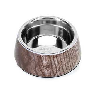 <b>Dog</b> Cat Bowl Wood and Stainless Steel Cat <b>Food</b> Bowl Round Shape Customize Size Top Quality Home Dinner Bowl Pet Animals - Product Image 1