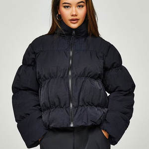 Chaqueta de Invierno Acolchada Personalizada de Alta Calidad para Mujer, Abrigo Largo Estampado Transpirable para Venta en Línea - Product Image 3