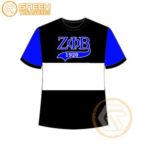 Camisetas Personalizadas al por Mayor de la Hermandad Femenina Zeta Phi Beta, 100% Algodón, Secado Rápido, Transpirables, Casuales de Verano - Product Image 4