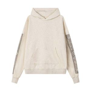 Sudadera con Capucha de Estilo Moderno, Lavado Ácido, Decoloración al Sol, Estilo Urbano, Alta Calidad, 100% Algodón, Talla Grande, Aspecto Desgastado - Product Image 4