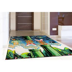 Alfombras con Diseño de Mario Estilo Van Gogh, Alfombras Noche Estrellada, Alfombra Suave Estampada, Alfombra Suave con Pelo - Product Image 2