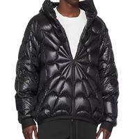 Nueva Chaqueta Acolchada de Moda Personalizada, Estilo Urbano, con Capucha, Impermeable, Cortavientos, Transpirable y Reversible, con Relleno de Algodón