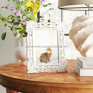 Exquisitamente hecho a mano MDF madera foto decoraciones talladas a mano fabricante indio exportador pulido para acariciar recuerdos - Product Image 2