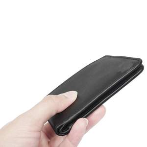 กระเป๋าสตางค์โบฮีเมียนแบบวินเทจสีดำลายหนังแท้ดีไซน์กะทัดรัดเรขาคณิตชั้นนำผู้ผลิตโดยตรงจากผู้ผลิตอินเดีย - Product Image 2