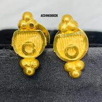 Ensemble de bijoux en laiton plaqué or avec chaîne à maillons et motif floral pour femmes