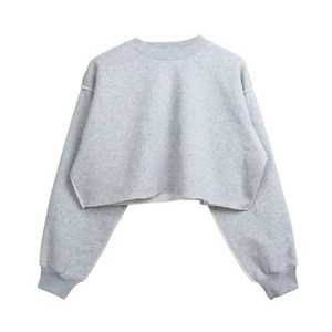 Women's Casual Style Sweatshirts Wholesale 100% Cotton with Custom Logo Hoodies with Front & <b>Back</b> Position Options for Autumn - Product Image 3