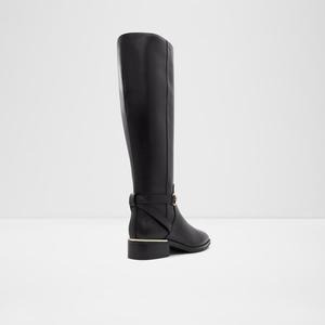 Botas hasta la rodilla de talla grande para mujer, calzado sencillo de piel sintética, marrón, beige y negro, zapatos de fiesta para mujer, tacón bajo para mujer - Product Image 2