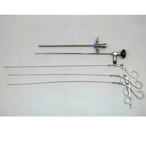 Kit d'instruments chirurgicaux urologiques semi-rigides en acier inoxydable, cystoscope manuel 22fr, gaine 4mm, endoscope 30 degrés, 5fr - Product Image 1