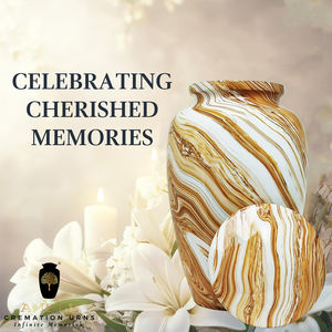 Urna Funeraria de Mármol Hecha a Mano para Adultos, Estilo Europeo/Americano, Ecológica, Diseño Personalizable, Duradera, 220 Pulgadas Cúbicas - Product Image 6