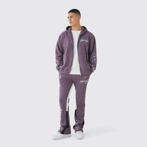 Ensemble survêtement décontracté pour homme, style streetwear personnalisé, en molleton de coton 400 GSM, coupe ample, sweat-shirt à capuche et pantalon large, OEM, marque privée - Product Image 1