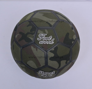 Size 4.5 Hybrid Bonded Camo Pattern Denim <b>Grip</b> Street Football Official Made Canvas Material Size 4 <b>Control</b> Ball Crafting Club - Product Image 4