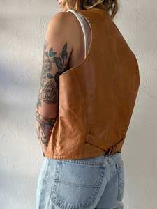 Women's Fashionable Button-Down Motorcycle Biker <b>Vest</b> Sleeveless Tops Woolen Fabric Cotton for Jogging Singlet Top-<b>Ladies</b> - Product Image 5