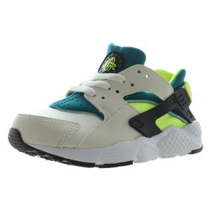 Nike Huarache Run Ps Chaussures pour garçons Phantom Volt Bright Spruce Semelle extérieure en caoutchouc en maille synthétique Semelle intermédiaire en EVA Course printanière - Product Image 1