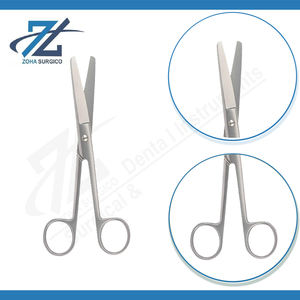 Ciseaux de pansement de produit de haute qualité émoussés droits 146mm de long fabrication d'acier inoxydable chirurgical au Pakistan - Product Image 3