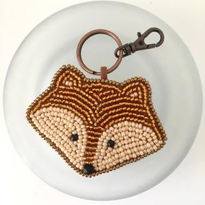 Porte-clés perlé fait main, breloque pour sacs et clés, qualité export, accessoire tendance, vente en gros OEM - Product Image 5