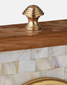 El último reloj Art Deco de madreperla de United Trade World, decoración de pared de hierro con exhibición de agujas para el concepto del hogar - Product Image 3