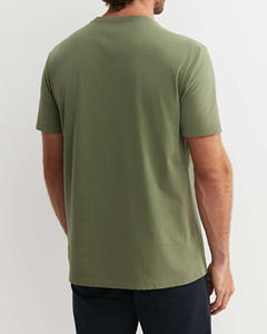 Nueva llegada de lujo de los hombres de cuello redondo Camiseta 100% de alta calidad de algodón Casual de gran tamaño de diseño personalizable Logo bordado 240 gramos - Product Image 2