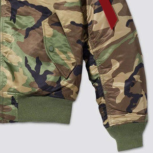 Vente en gros 2018 Blouson de bombardier en nylon uni vierge personnalisé pour hommes - Product Image 6