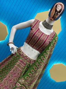 MAGNIFIQUE NAVRATRI CHOLI AVEC DENTELLE IMPRIMÉE ET KODI AVEC DUPATTA - Product Image 5