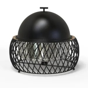 Designer fantaisie unique enduit de poudre de couleur noire avec des fournitures de casserole de réchauffeur de nourriture en métal robuste plaqué or de haute qualité - Product Image 5