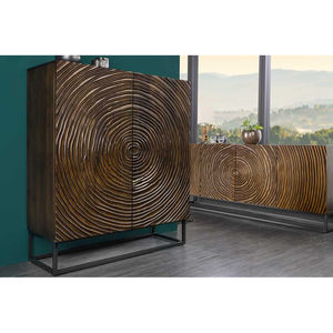 Mueble de Almacenamiento Multifuncional Plegable Moderno, Resistente al Agua, Ecológico, Hecho a Mano con Madera de Mango Sólida, con Ruedas, para Cocina - Product Image 1